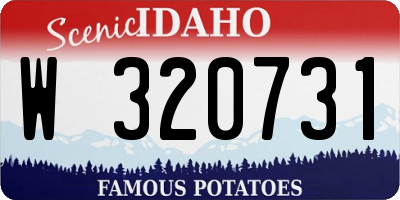 ID license plate W320731