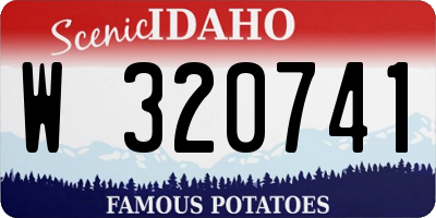 ID license plate W320741