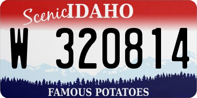 ID license plate W320814