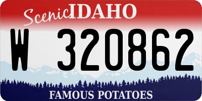 ID license plate W320862