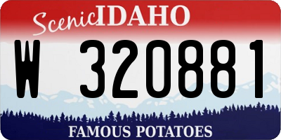 ID license plate W320881