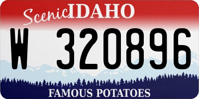 ID license plate W320896