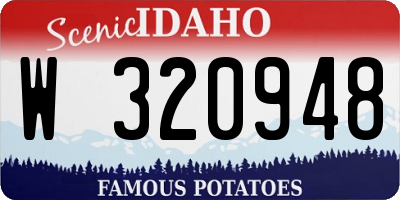 ID license plate W320948