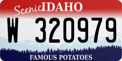 ID license plate W320979