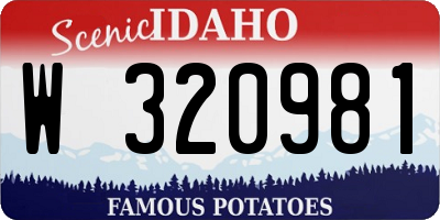 ID license plate W320981