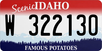 ID license plate W322130