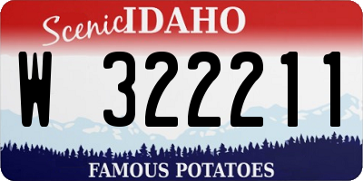 ID license plate W322211