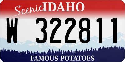 ID license plate W322811