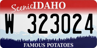 ID license plate W323024