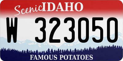 ID license plate W323050