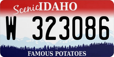 ID license plate W323086