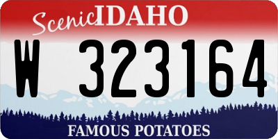 ID license plate W323164