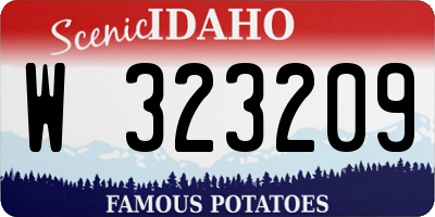 ID license plate W323209