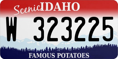 ID license plate W323225