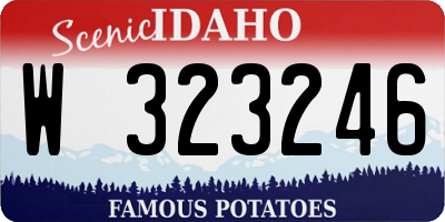 ID license plate W323246