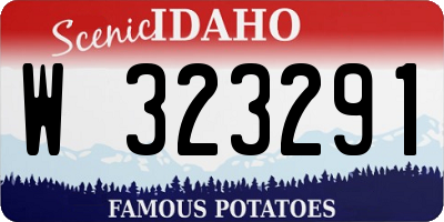 ID license plate W323291