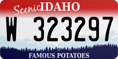 ID license plate W323297