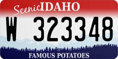 ID license plate W323348