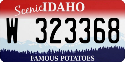 ID license plate W323368