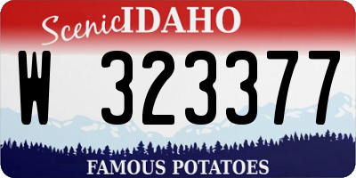 ID license plate W323377