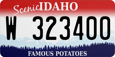 ID license plate W323400