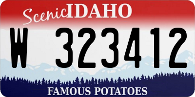ID license plate W323412