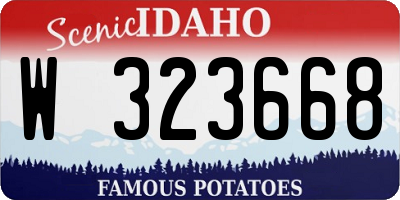 ID license plate W323668