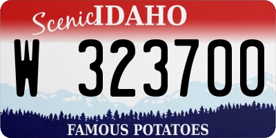 ID license plate W323700