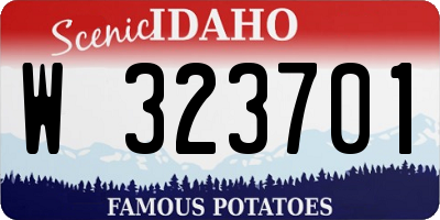 ID license plate W323701