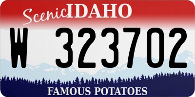 ID license plate W323702