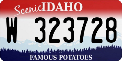 ID license plate W323728