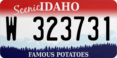 ID license plate W323731