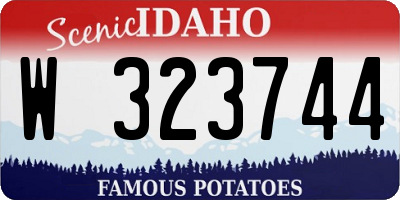 ID license plate W323744