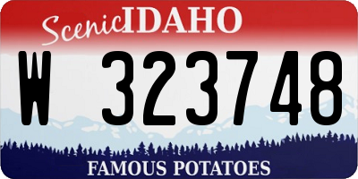 ID license plate W323748