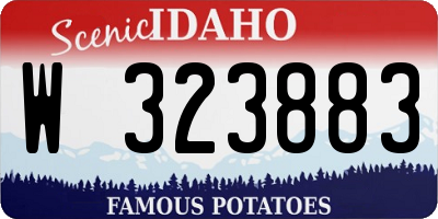 ID license plate W323883