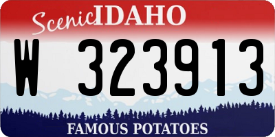 ID license plate W323913