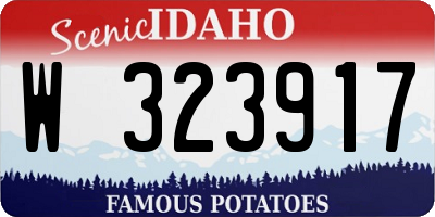 ID license plate W323917