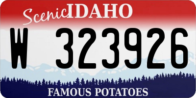 ID license plate W323926