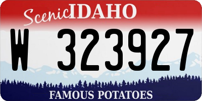 ID license plate W323927
