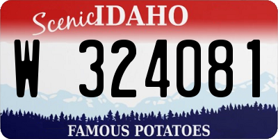 ID license plate W324081