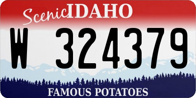 ID license plate W324379