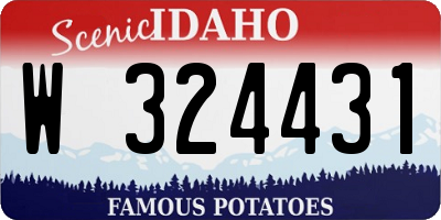 ID license plate W324431