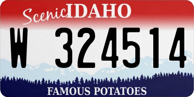 ID license plate W324514