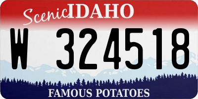 ID license plate W324518