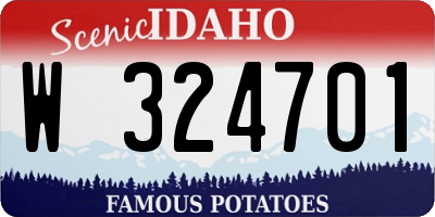 ID license plate W324701