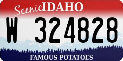 ID license plate W324828