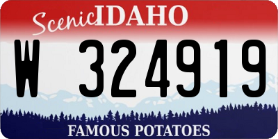 ID license plate W324919