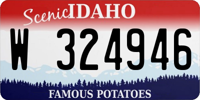 ID license plate W324946