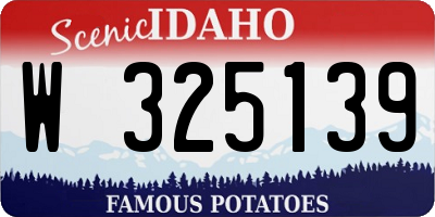 ID license plate W325139