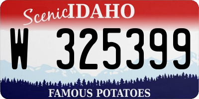 ID license plate W325399